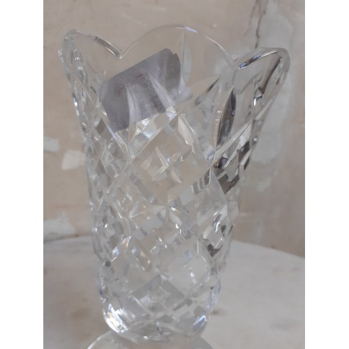 358 - WATERFORD CRYSTAL VASE 9