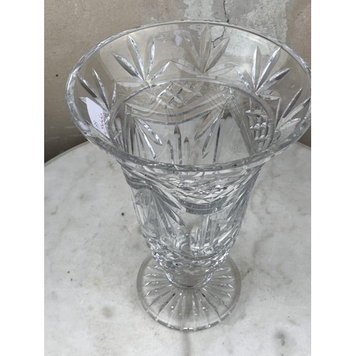 501 - AN OVERSIZED TYRONE CRYSTAL VASE