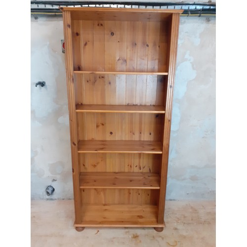 519 - A PINE SHELVING