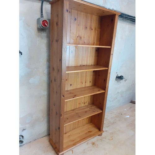 519 - A PINE SHELVING