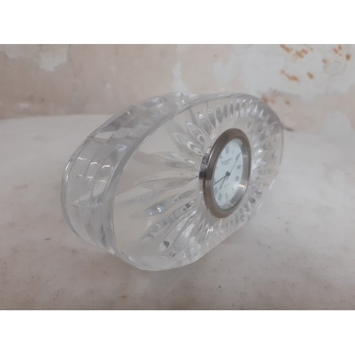 563 - WATERFORD CRYSTAL CLOCK 5 X 2