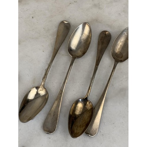 505 - A SET OF 4 MATCHING SILVER TEASPOONS 79.5GRAMS