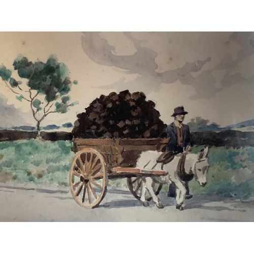 598 - W.H.CONN WATERCOLOUR IRISH SCENE