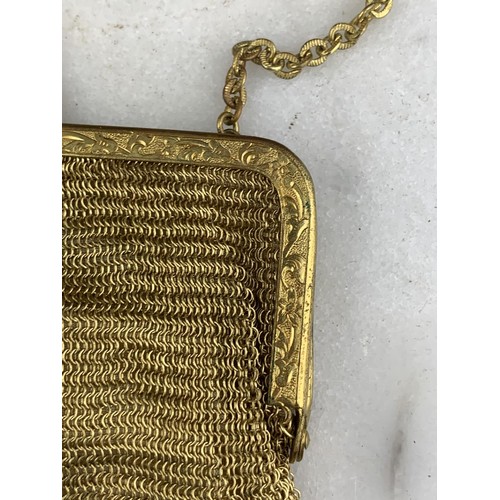 602 - GILT EVENING PURSE