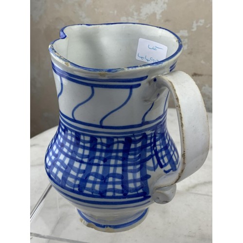 616 - ANTIQUE POTTERY FRILLED JUG7