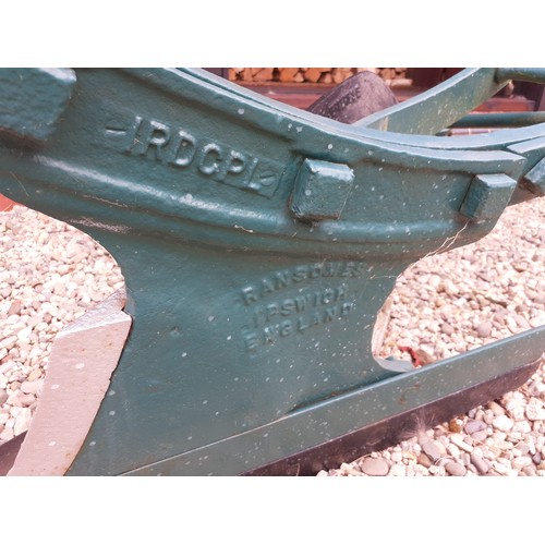 359 - CAST HORSE PLOUGH IN GREEN AND RED