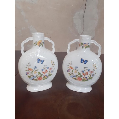 645 - PAIR OF ANYSLEY VASES WITH HANDLES 7