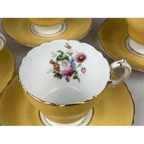 47 - 4 DUO CAULDRON BONE CHINA CUPS AND SAUCERS