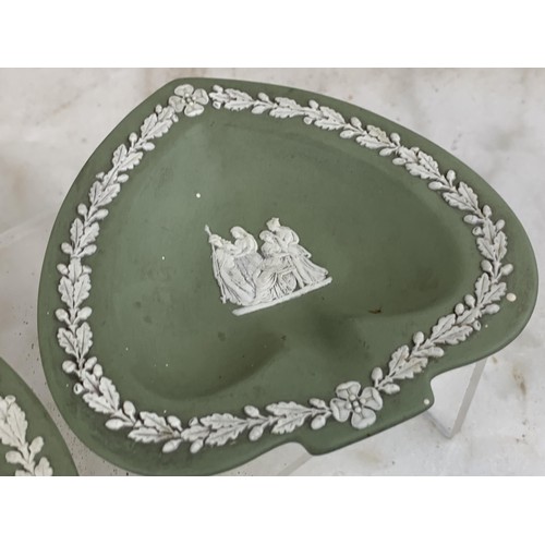 59 - 2 WEDGEWOOD HEART SHAPED DISH