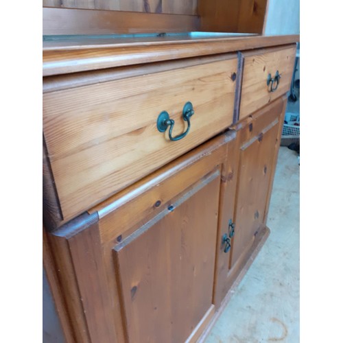 101 - A PINE KITCHEN DRESSER 37 x 16 x 73