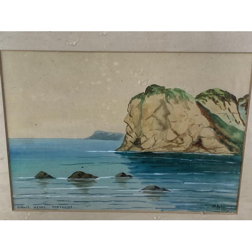 109 - A GILT FRAMED WATERCOLOUR 