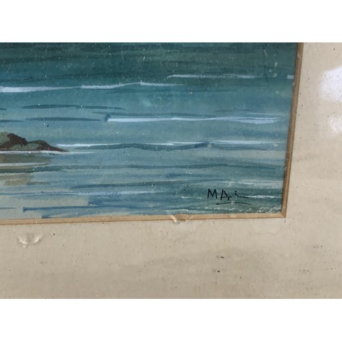 109 - A GILT FRAMED WATERCOLOUR 