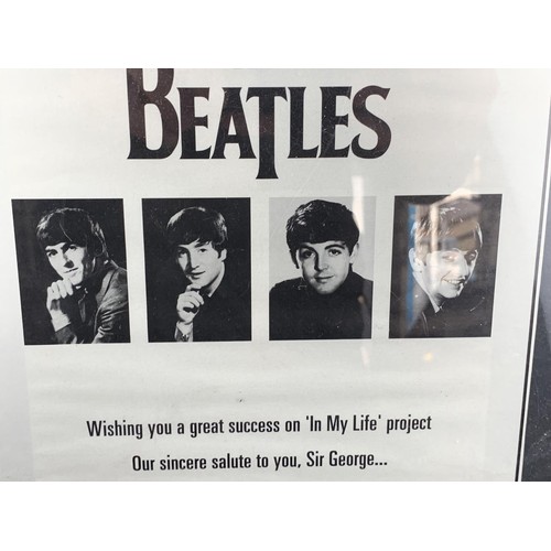 68 - AN ORIGINAL (SMALL) POSTER FOR THE BEATLES 9x12