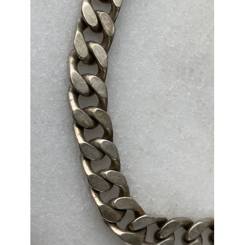 201 - A CHUNKY 925 SILVER BRACELET 35grms