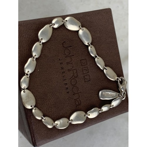 207 - A JOHN ROCHA SILVER BRACELET BOXED