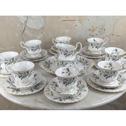 396 - A 27 PIECE ROYAL ALBERT BRIGADOON TEASET