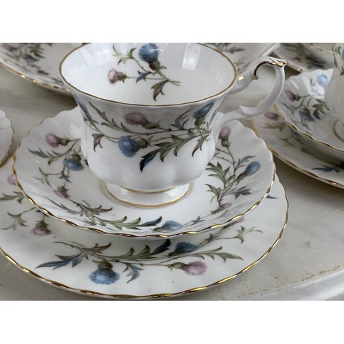 396 - A 27 PIECE ROYAL ALBERT BRIGADOON TEASET