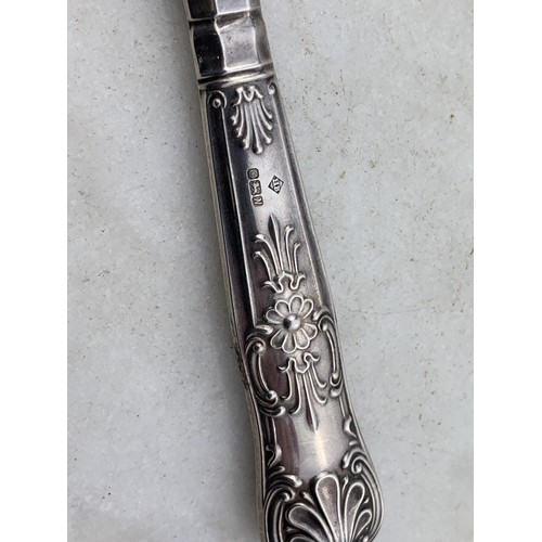 225 - A SILVER HANDLED KNIFE