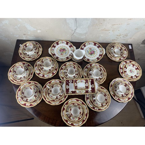 297 - A 52 PIECE LADY HAMILTON SERVICE BY ROYAL ALBERT