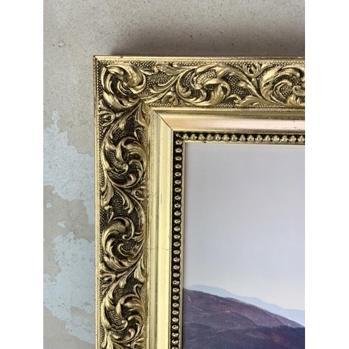 315 - A LARGE GILT FRAMED PRINT 34 X 25