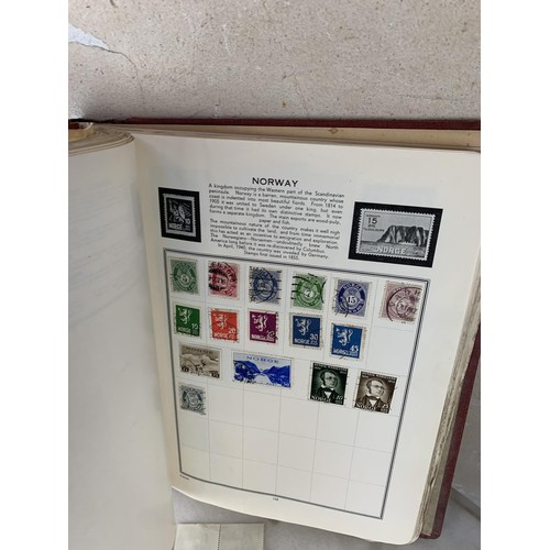 316 - A STAMP ALBUM & A LARGE COLLECTION OF MIXED STAMPS