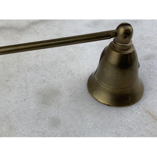 337 - BRASS CANDLE SNUFFER