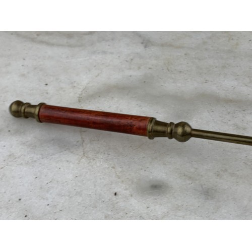 337 - BRASS CANDLE SNUFFER