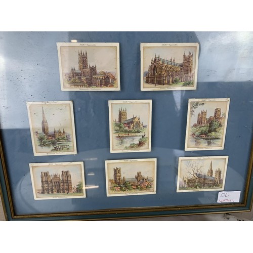 373 - 2 DOUBLE SIDED FRAMED WILLS CIGARETTE CARDS