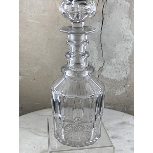 394 - AN ANTIQUE DECANTER 10