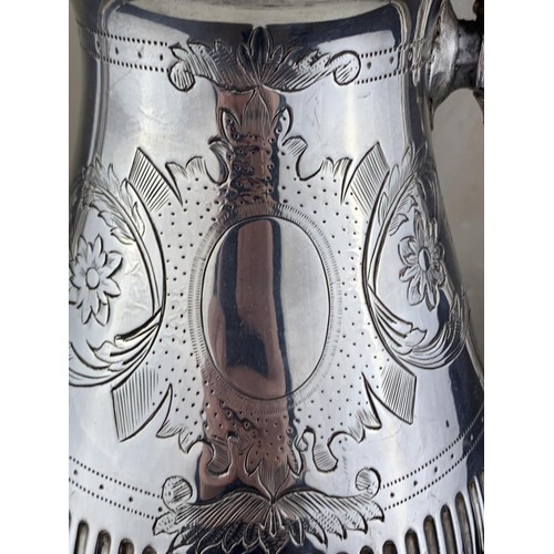 484 - AN ORNATE PLATED COFFEE POT BY HARRISON 10