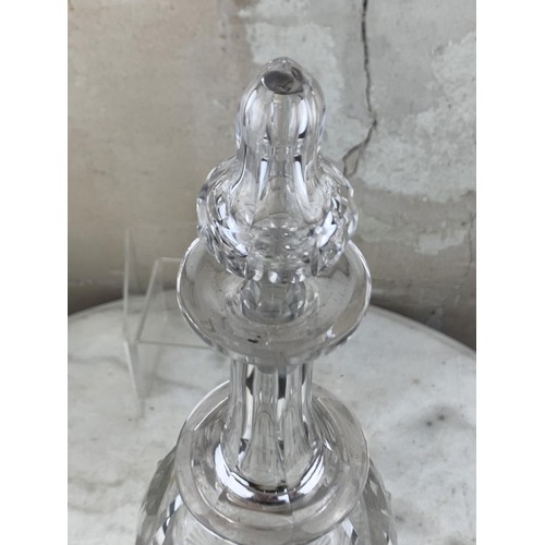 493 - ANTIQUE GLASS DECANTER 12