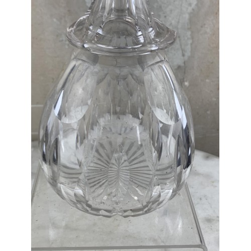 493 - ANTIQUE GLASS DECANTER 12