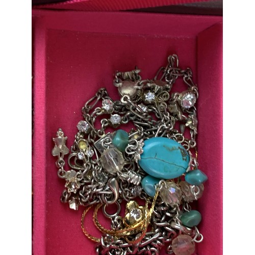 508 - A BOX OF MIXED JEWELLERY