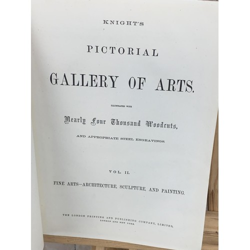 536 - PICTORIAL GALLERY OF ARTS A VERY WELL AND HEAVILY ILLUSTRATED BOOK 14X10.25