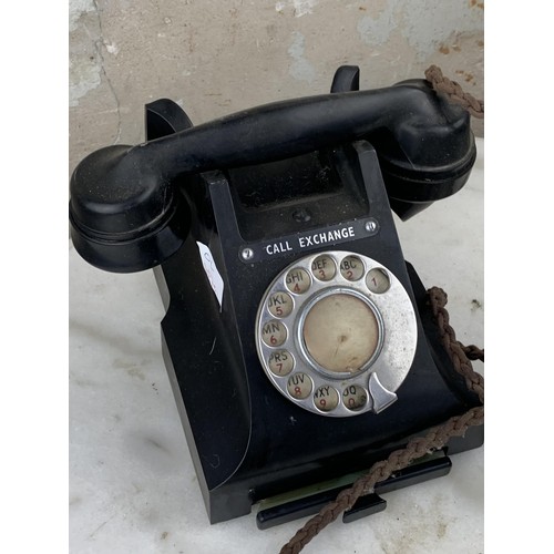 549 - AN OLD BAKOLITE TELEPHONE IN ORIGINAL CONDITION