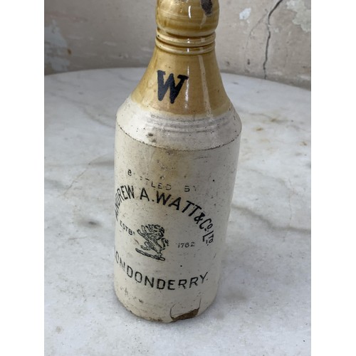 704 - ANDREW A.WATT AND CO LTD LONDONDERRY STONEWARE BOTTLE 8