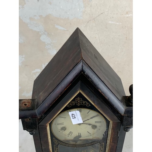 425 - A STEEPLE CLOCK 17