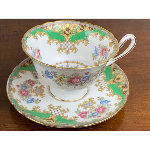 777 - A ROYAL ALBERT HEIRLOOM AND AN AYNSLEY CUP AND SAUCER