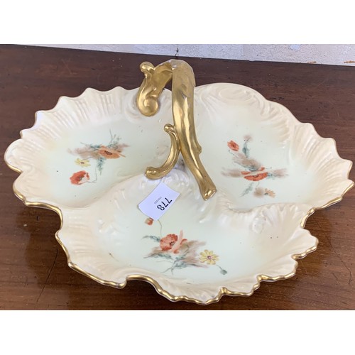 778 - A FRENCH PORCELAIN ENTREE DISH