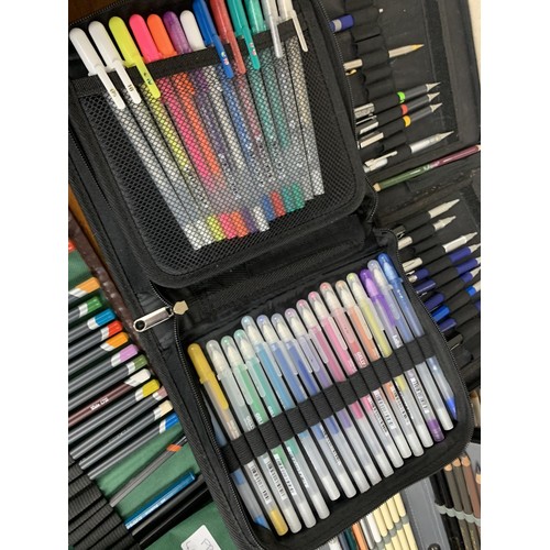 160 - QTY OF ARTIST PENS PENCILS ETC