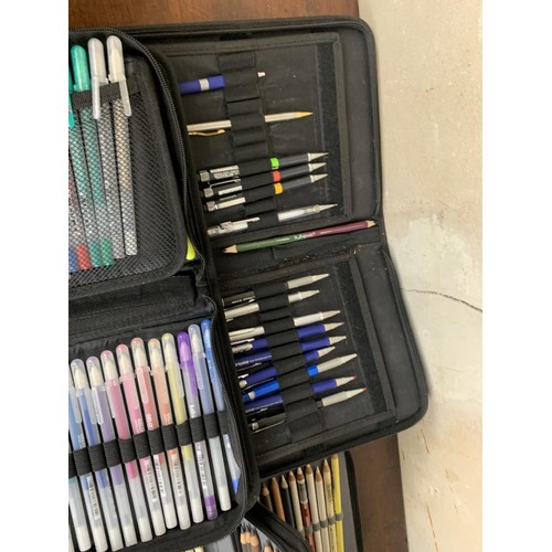 160 - QTY OF ARTIST PENS PENCILS ETC