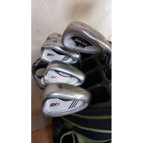 27 - A SET OF SKYMAX GOLF CLUBS AND BAG