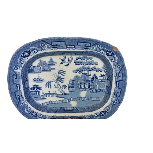 45 - QTY OF BLUE AND WHITE WARE