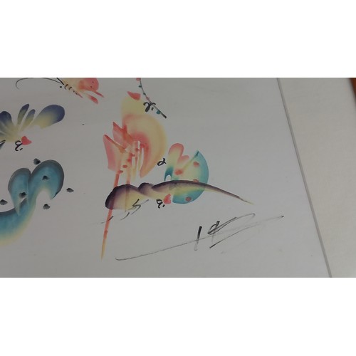 52 - 2 SIGNED ORIENTAL STYLE WATERCOLOURS