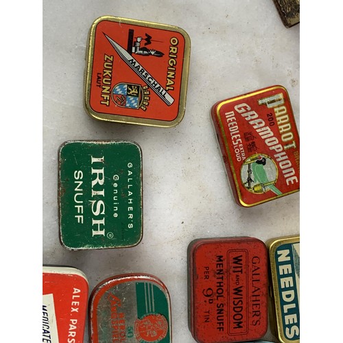 137 - A MIXED LOT OF OLD ADVERTISING TINS & CONTENTS