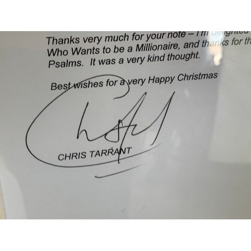 124 - SIGNED LETTER BY CHRIS TARRANT