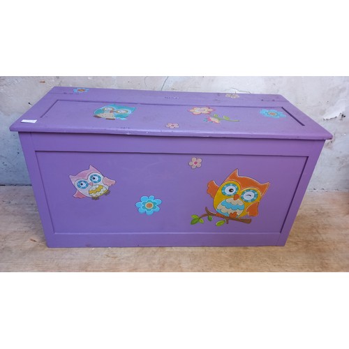 163 - PURPLE TOY BOX