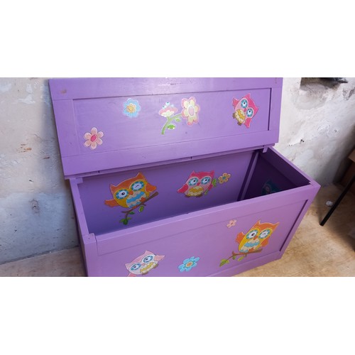 163 - PURPLE TOY BOX