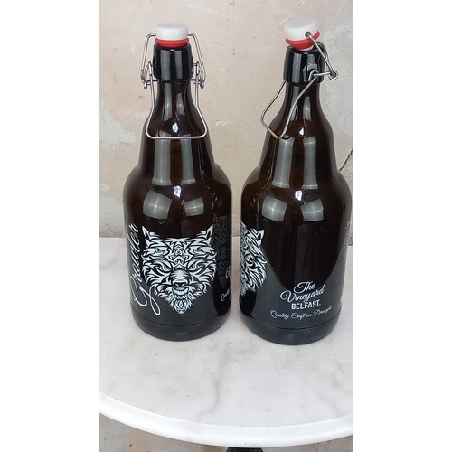 179 - PAIR OF GROWLER BEER BOTTLES 13