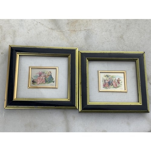 261 - A PAIR OF ITALIAN SILVER LITHOGRAPHS